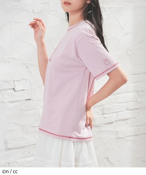 Honeys（ハニーズ）の「ちいかわ／Ｔシャツ（Tシャツ/カットソー・レディース・ピンク系その他/ブラック系その他/ホワイト系その他/ブルー系その他・L/LL/M/S）」の7枚目の写真