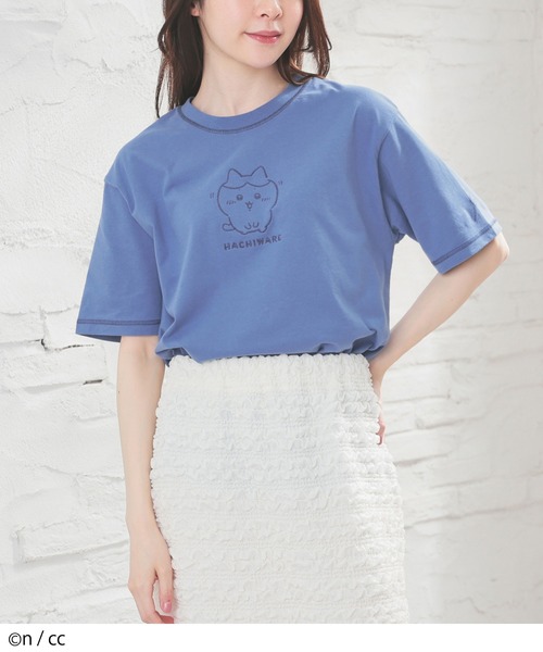 Honeys（ハニーズ）の「ちいかわ／Ｔシャツ（Tシャツ/カットソー・レディース・ピンク系その他/ブラック系その他/ホワイト系その他/ブルー系その他・L/LL/M/S）」の15枚目の写真