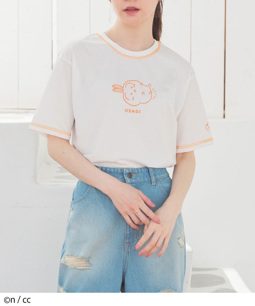 Honeys（ハニーズ）の「ちいかわ／Ｔシャツ（Tシャツ/カットソー・レディース・ピンク系その他/ブラック系その他/ホワイト系その他/ブルー系その他・L/LL/M/S）」の22枚目の写真