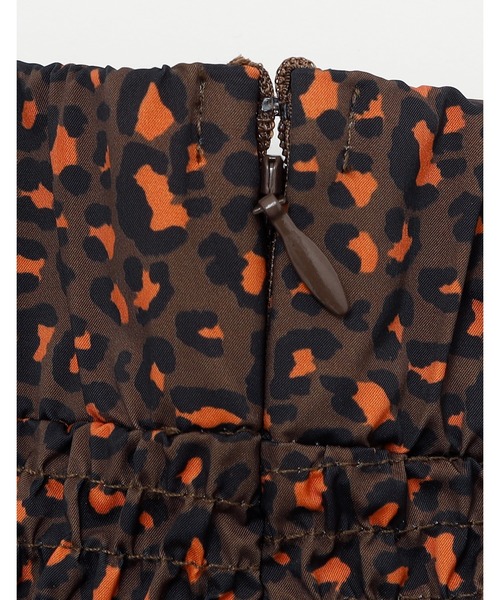 Little sunny bite(リトルサニーバイト)の「【Rs】【Little Sunny Bite】leopard shirring pants(その他パンツ・レディース・ブラウン/ブルー/アイボリー・SMALL/MEDIUM)」の4枚目の写真