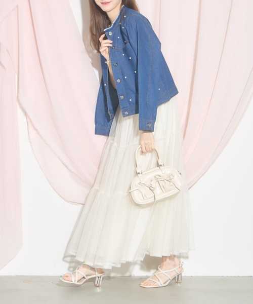 tocco closet(トッコ クローゼット)の「【ZOZO限定】リボン装飾ボストンバッグ(ボストンバッグ・レディース・ブラック/アイボリー/ピンク/ブルー・M)」の13枚目の写真