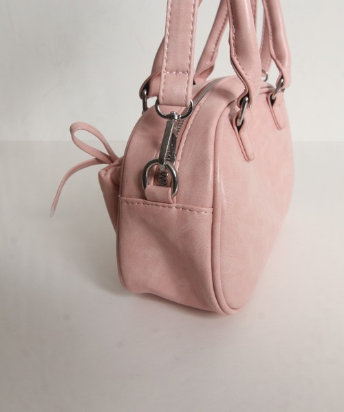 tocco closet(トッコ クローゼット)の「【ZOZO限定】リボン装飾ボストンバッグ(ボストンバッグ・レディース・ブラック/アイボリー/ピンク/ブルー・M)」の10枚目の写真