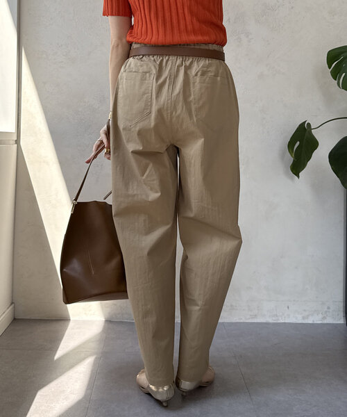 DouDou(ドゥドゥ)の「ベイカーカーブパンツ(その他パンツ・レディース・ブラック/ベージュ・FREE)」の20枚目の写真