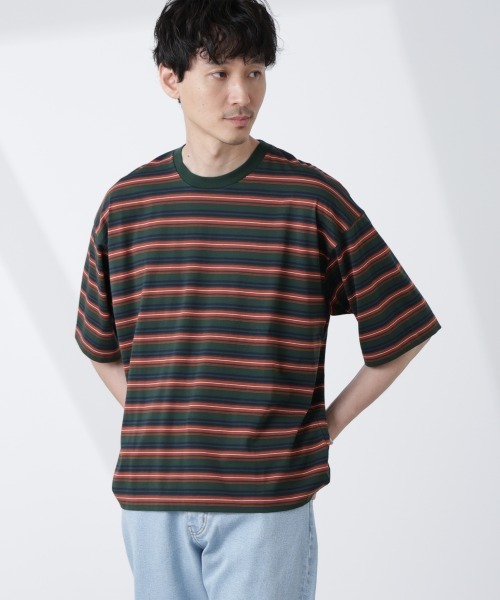 セール】マイクロランダムボーダーTシャツ（Tシャツ/カットソー