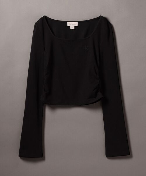 Calvin Klein(カルバン・クライン)の「スクエアネック ロングスリーブプルオーバー(Tシャツ/カットソー・レディース・ブラック/ホワイト/グリーン系その他・S/XS/M)」の11枚目の写真