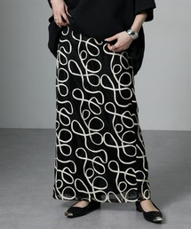 Soiunique | コード刺繍メッシュストレートスカート（セットアップ可能）　［Soiunique］(スカート)