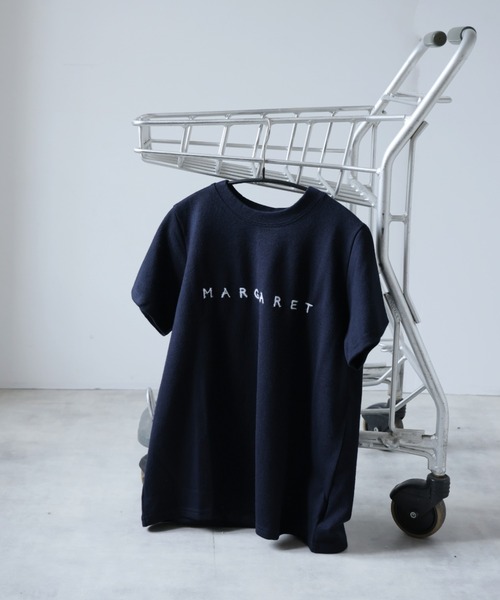 Girly Doll(ガーリードール)の「フロントロゴ刺繍Tシャツ(Tシャツ/カットソー・レディース・オフホワイト/ネイビー・F)」の15枚目の写真