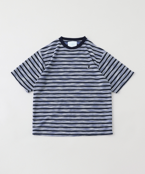 Whimsy / ウィムジー Slub Knit Border Tee
