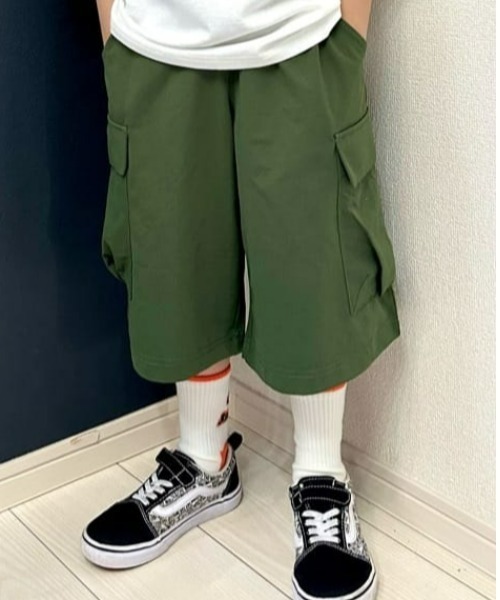 MPS(エムピーエス)の「【MPS】カットカーゴハーフパンツ(その他パンツ・キッズ・カーキブラウン/ブラック・130/140/150/160/120)」の4枚目の写真