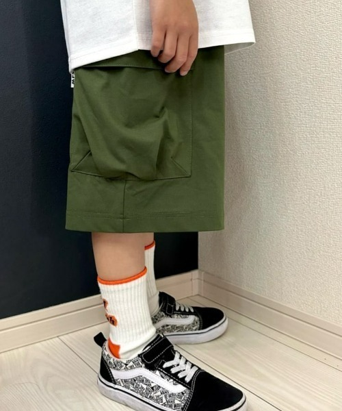 MPS(エムピーエス)の「【MPS】カットカーゴハーフパンツ(その他パンツ・キッズ・カーキブラウン/ブラック・130/140/150/160/120)」の3枚目の写真