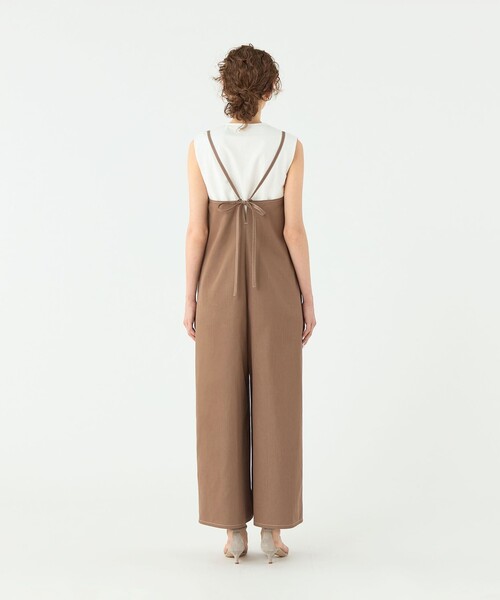 トゥモローランドサロペット新品 コットンシルクデニム サロペット（サロペット/オーバーオール