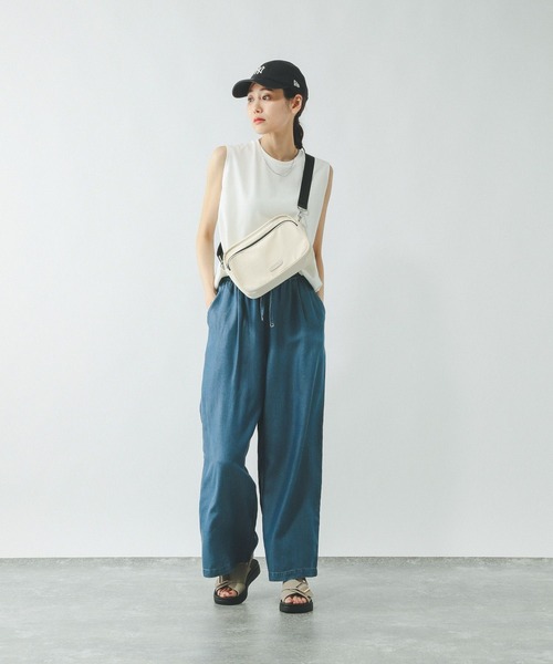 GLOBAL WORK(グローバルワーク)の「Fffit エフィット/マイニチタキノウノースリーブTシャツ/一部店舗限定/321488(Tシャツ/カットソー・レディース・カーキ/グリーン系その他6/ホワイト/スミクロ・X-SMALL/LARGE/MEDIUM/SMALL)」の5枚目の写真