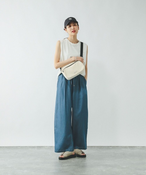 GLOBAL WORK(グローバルワーク)の「Fffit エフィット/マイニチタキノウノースリーブTシャツ/一部店舗限定/321488(Tシャツ/カットソー・レディース・カーキ/グリーン系その他6/ホワイト/スミクロ・X-SMALL/LARGE/MEDIUM/SMALL)」の6枚目の写真