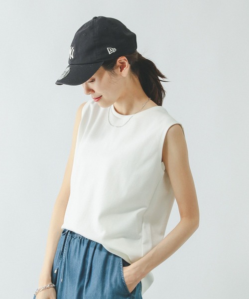 GLOBAL WORK(グローバルワーク)の「Fffit エフィット/マイニチタキノウノースリーブTシャツ/一部店舗限定/321488(Tシャツ/カットソー・レディース・カーキ/グリーン系その他6/ホワイト/スミクロ・X-SMALL/LARGE/MEDIUM/SMALL)」の8枚目の写真