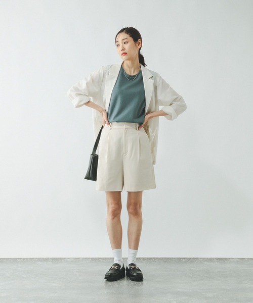 GLOBAL WORK(グローバルワーク)の「Fffit エフィット/マイニチタキノウノースリーブTシャツ/一部店舗限定/321488(Tシャツ/カットソー・レディース・カーキ/グリーン系その他6/ホワイト/スミクロ・X-SMALL/LARGE/MEDIUM/SMALL)」の17枚目の写真