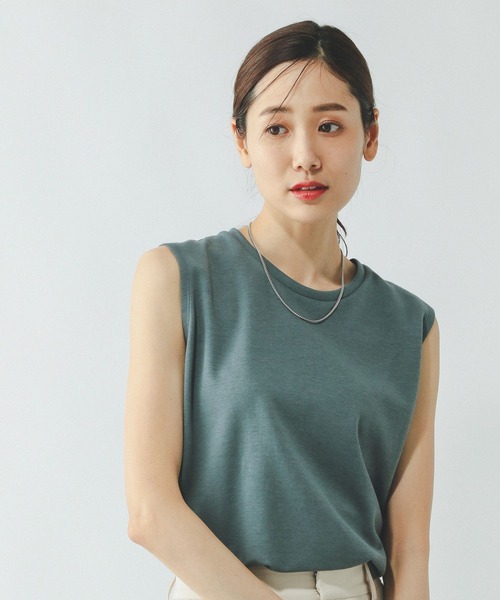 GLOBAL WORK(グローバルワーク)の「Fffit エフィット/マイニチタキノウノースリーブTシャツ/一部店舗限定/321488(Tシャツ/カットソー・レディース・カーキ/グリーン系その他6/ホワイト/スミクロ・X-SMALL/LARGE/MEDIUM/SMALL)」の20枚目の写真
