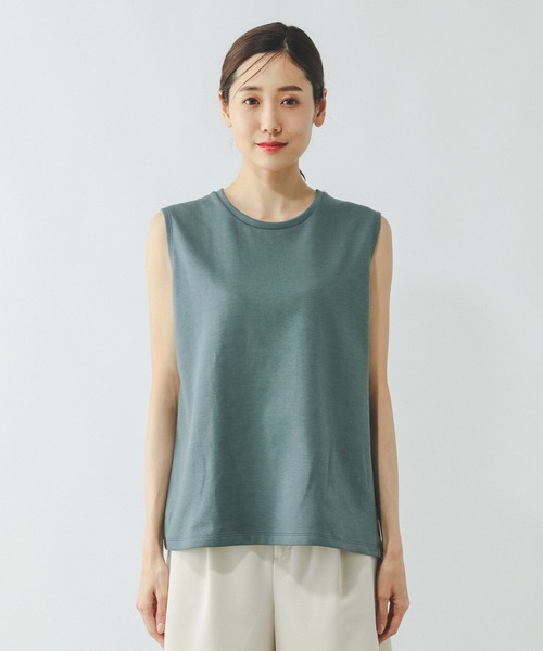 GLOBAL WORK(グローバルワーク)の「Fffit エフィット/マイニチタキノウノースリーブTシャツ/一部店舗限定/321488(Tシャツ/カットソー・レディース・カーキ/グリーン系その他6/ホワイト/スミクロ・X-SMALL/LARGE/MEDIUM/SMALL)」の21枚目の写真