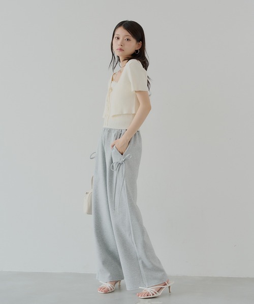 Chico(チコ)の「サイドリボンデザインルーズスウェットパンツ(スウェットパンツ・レディース・オートミール/グレー/チャコールグレー・SMALL/MEDIUM)」の19枚目の写真