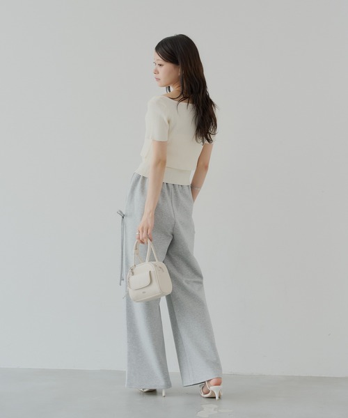 Chico(チコ)の「サイドリボンデザインルーズスウェットパンツ(スウェットパンツ・レディース・オートミール/グレー/チャコールグレー・SMALL/MEDIUM)」の18枚目の写真