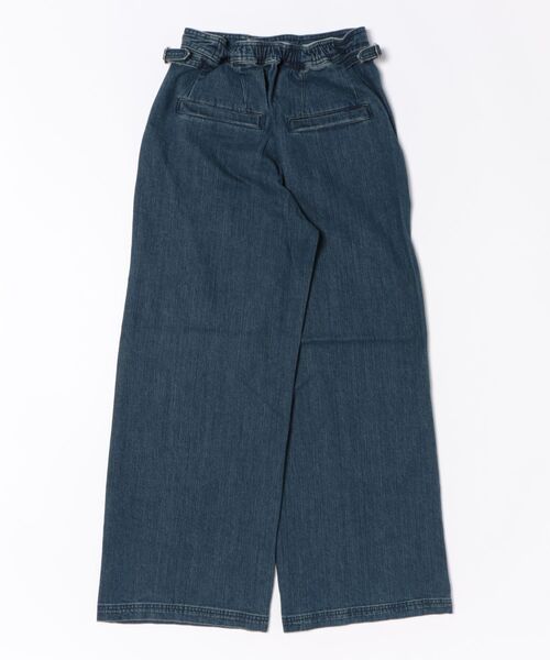 Doux archives（ドゥアルシーヴ）の「ワイドベイカーデニムパンツ（デニムパンツ・レディース・サックスブルー/ダークブルー/ブルー・36/38）」の4枚目の写真