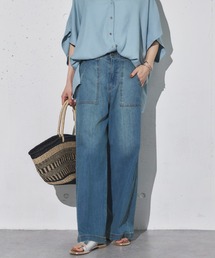 パンツ archive center line wide denim pants セール】Denim Tuck Wide Pants（デニムパンツ）｜URBAN