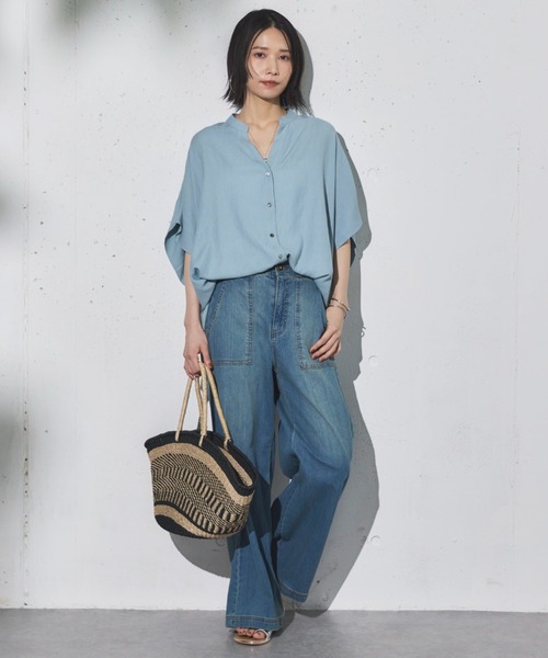 セール】ワイドベイカーデニムパンツ（デニムパンツ）｜DOUX ARCHIVES