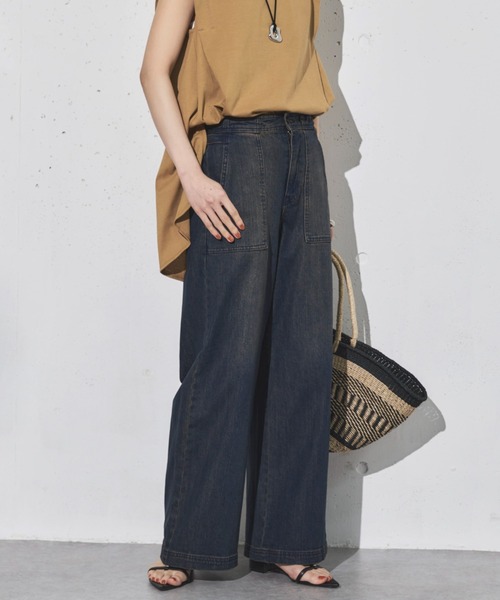 セール】ワイドベイカーデニムパンツ（デニムパンツ）｜DOUX ARCHIVES