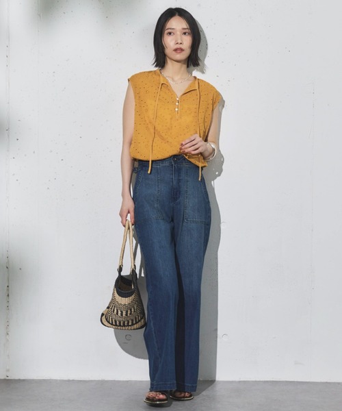 セール】ワイドベイカーデニムパンツ（デニムパンツ）｜DOUX ARCHIVES