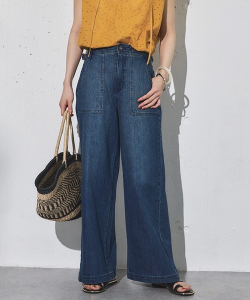 セール】ワイドベイカーデニムパンツ（デニムパンツ）｜DOUX ARCHIVES