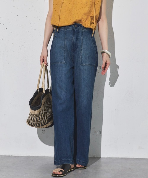 セール】ワイドベイカーデニムパンツ（デニムパンツ）｜DOUX ARCHIVES