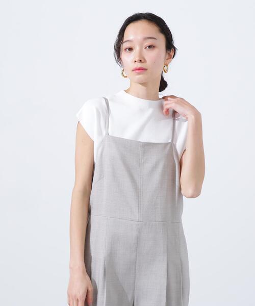 NATURAL BEAUTY BASIC(ナチュラルビューティーベーシック)の「◇総針ベーシックシリーズ モックネックニット(ニット/セーター・レディース・ブラック/オフホワイト/ダークグリーン/ダークブルー/ベージュ/ダークブラウン・FREE)」の2枚目の写真