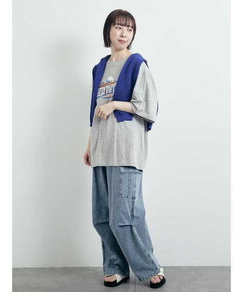 SM2(エスエムツー)の「メッシュ編みVネックカーディガン(カーディガン/ボレロ・レディース・ブルー/ブラック/キナリ/レッド・F)」の6枚目の写真