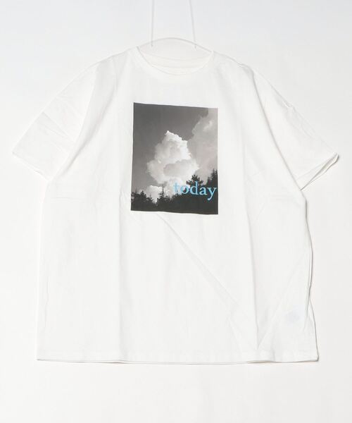 Per sist ence(パーシエンス)の「天竺フォトプリント×ロゴオーバーサイズTシャツ(Tシャツ/カットソー・レディース・ホワイト×ブルー/ホワイト×レッド/ブラック×イエロー・ONE SIZE)」の13枚目の写真