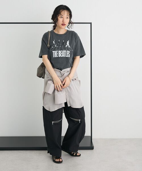 The Beatles（ザビートルズ）の「BEATLES TEE【ユニセックス】（Tシャツ/カットソー・レディース・チャコールグレー・FREE）」の4枚目の写真