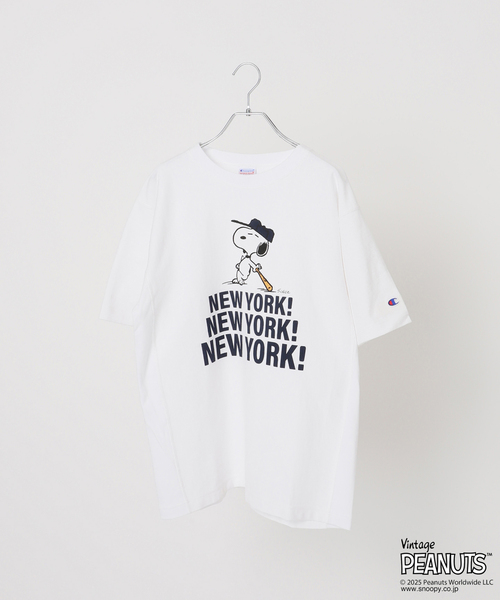 新品　Champion チャンピオン SNOOPY NEWYORK TSH　М 新品 Champion チャンピオン SNOOPY NEWYORK TSH М - メルカリ