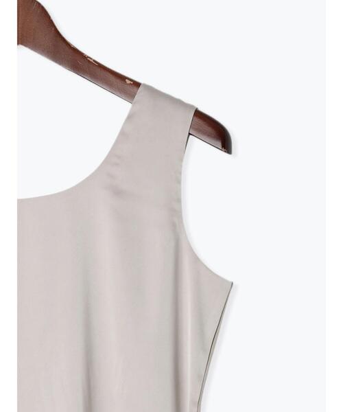 Te chichi(テチチ)の「【松井愛莉着用】前後2WAYサテン×天竺カットタンクトップ(タンクトップ・レディース・チャコールグレー/グレー/オフホワイト・F)」の12枚目の写真