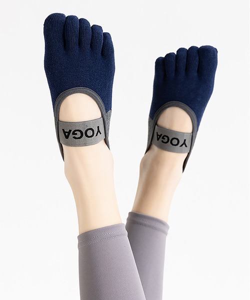 セール】5本指滑り止め付き ヨガソックス/マシンピラティスソックス