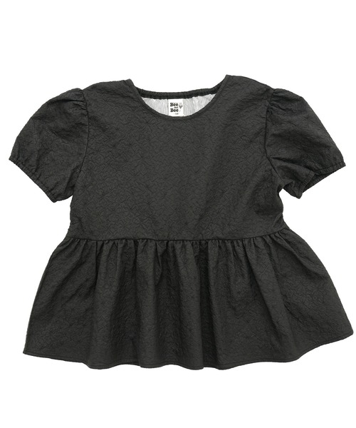 Bee des Bee（ビーデスビー）の「パフ袖トップス（シャツ/ブラウス・キッズ・ブラック・110cm/100cm/120cm/130cm/140cm/150cm）」の5枚目の写真