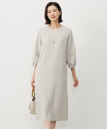 J.PRESS（ジェイプレス）の「【洗える・吸水速乾・接触冷感・セットアップ対応】Light ジョーゼット ワンピース（ワンピース）」