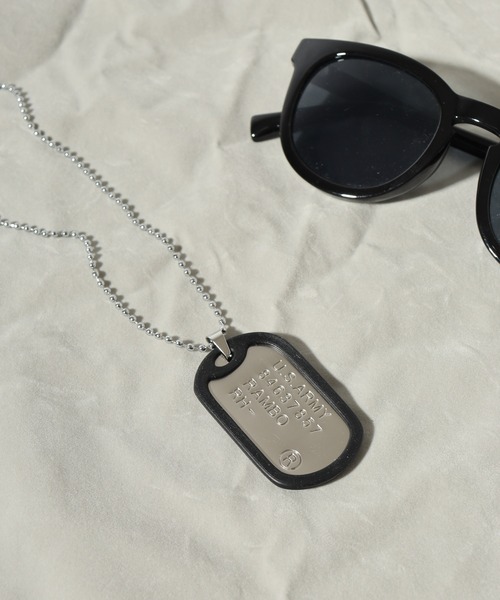 FUNALIVE（ファンアライブ）の「ドッグタグ&デザインネックレス（ネックレス・メンズ・B/C/D/A/E/F/H/J/G/I/K/L/M/N・FREE）」の4枚目の写真