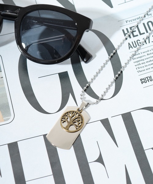 FUNALIVE（ファンアライブ）の「ドッグタグ&デザインネックレス（ネックレス・メンズ・B/C/D/A/E/F/H/J/G/I/K/L/M/N・FREE）」の5枚目の写真