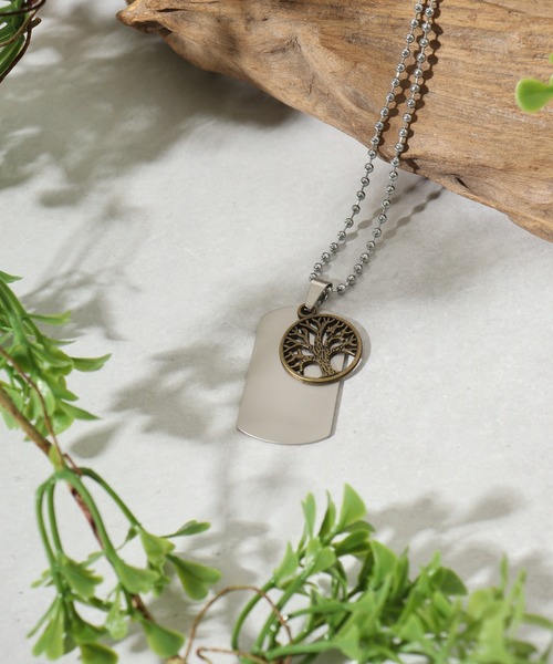 FUNALIVE（ファンアライブ）の「ドッグタグ&デザインネックレス（ネックレス・メンズ・B/C/D/A/E/F/H/J/G/I/K/L/M/N・FREE）」の6枚目の写真