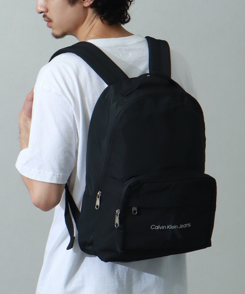 Calvin Klein Jeans(カルヴァンクラインジーンズ)の「【Calvin Klein JEANS/カルバンクライン ジーンズ】SPORT ESSENTIALS CAMPUS BP40 M / スポーツ エッセンシャル バックパック(バックパック/リュック・メンズ・ブラック・FREE)」の8枚目の写真