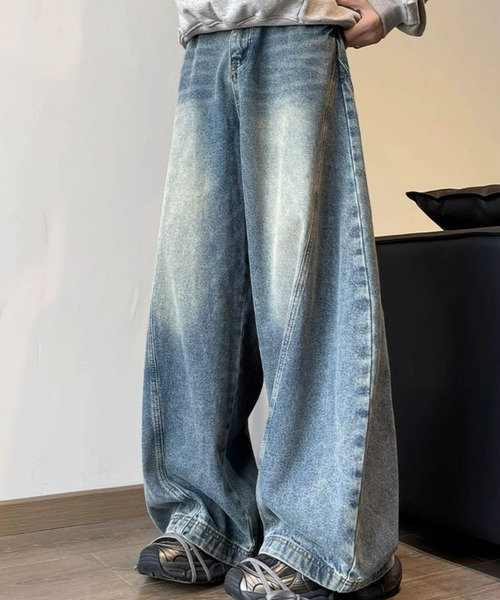 REBALANCE（リバランス）の「ワイドデニムパンツ（デニムパンツ・メンズ・A・LARGE/MEDIUM/X-LARGE）」の2枚目の写真