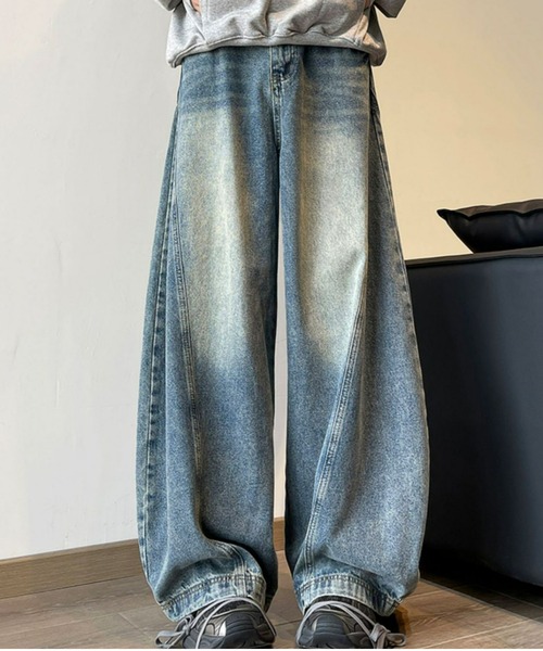 REBALANCE（リバランス）の「ワイドデニムパンツ（デニムパンツ・メンズ・A・LARGE/MEDIUM/X-LARGE）」の5枚目の写真