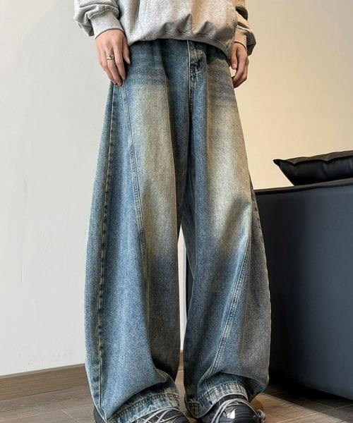 REBALANCE（リバランス）の「ワイドデニムパンツ（デニムパンツ・メンズ・A・LARGE/MEDIUM/X-LARGE）」の6枚目の写真