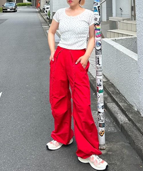 Alley Tokyo(アリートーキョー)の「コルセットパラシュートパンツ(その他パンツ・レディース・グレー/レッド/カーキ/ピンク/ブラック/ブラウン・FREE)」の10枚目の写真