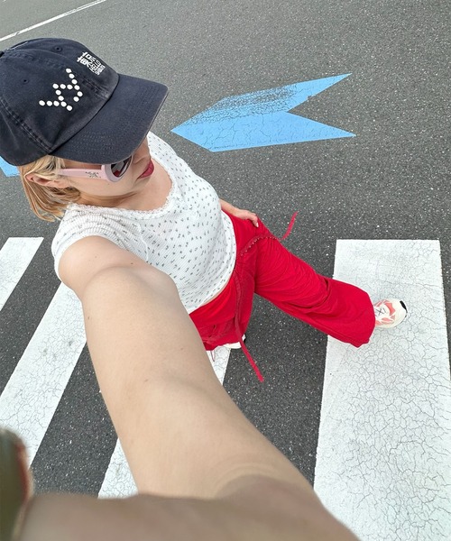 Alley Tokyo(アリートーキョー)の「コルセットパラシュートパンツ(その他パンツ・レディース・グレー/レッド/カーキ/ピンク/ブラック/ブラウン・FREE)」の9枚目の写真