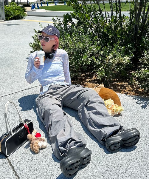 Alley Tokyo(アリートーキョー)の「コルセットパラシュートパンツ(その他パンツ・レディース・グレー/レッド/カーキ/ピンク/ブラック/ブラウン・FREE)」の20枚目の写真