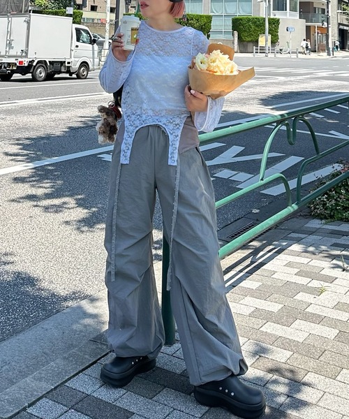 Alley Tokyo(アリートーキョー)の「コルセットパラシュートパンツ(その他パンツ・レディース・グレー/レッド/カーキ/ピンク/ブラック/ブラウン・FREE)」の21枚目の写真